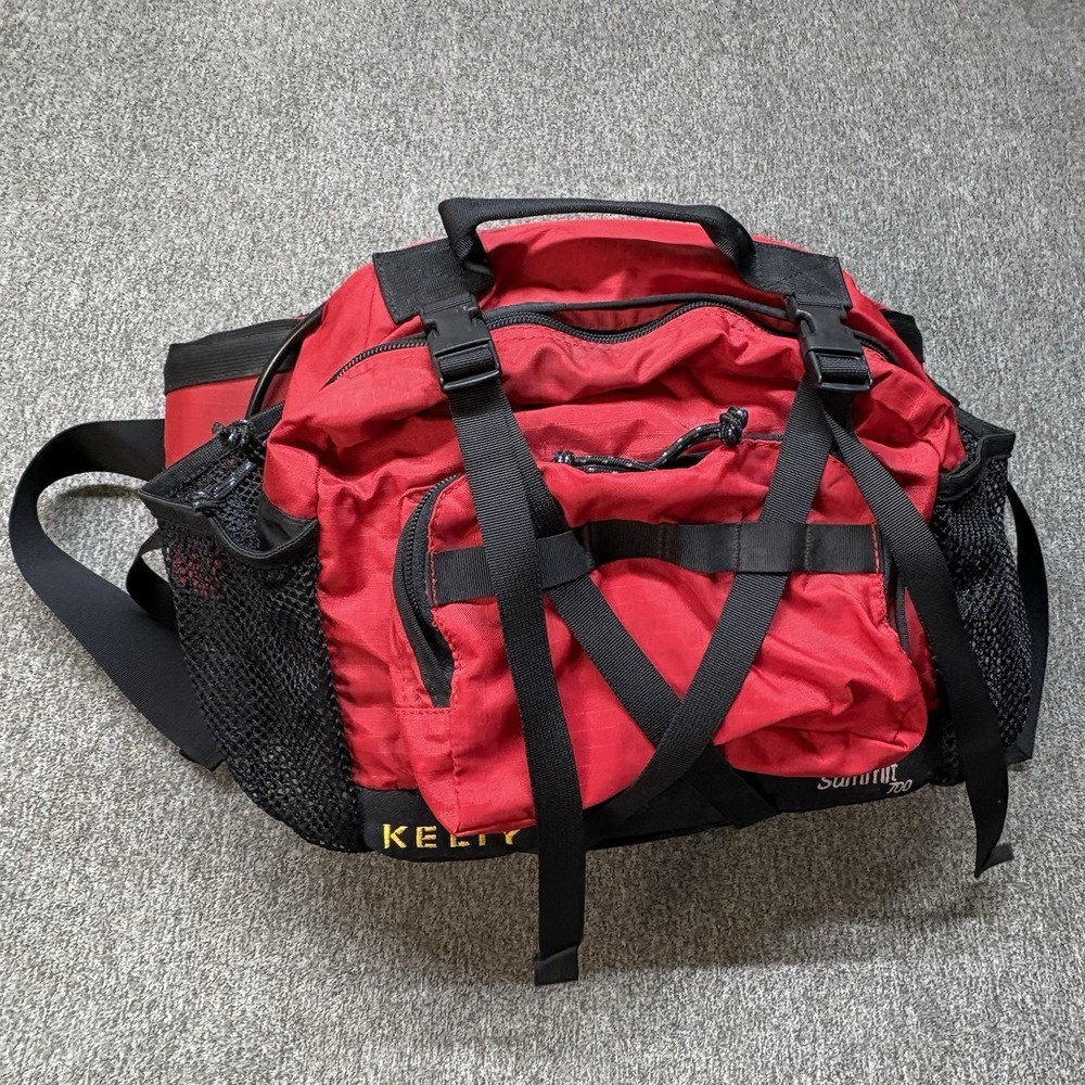Vintage Kelty Summit 700 Hiking Hip Pack Camping Trail Waist Bag Fanny Red‎